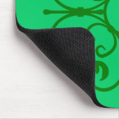 Tapis De Souris Fer vert orné sur le Mousepad vert (Coin)