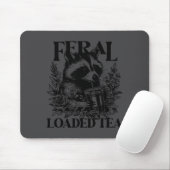 Tapis De Souris Feral Without Loaded Tea Racoon Sarcastic Snarky F (Avec souris)