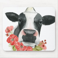 Ferme à coquelicots - Vache aux fleurs