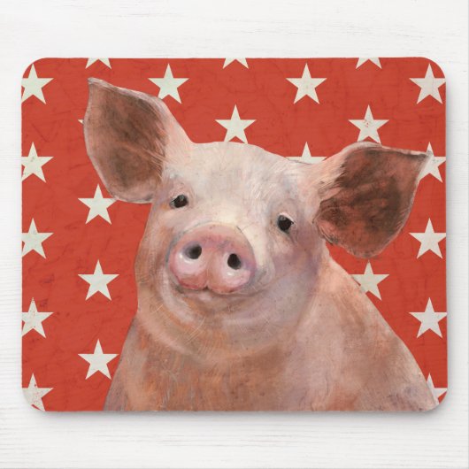 Tapis De Souris Ferme patriotique - Cochon (Devant)