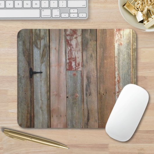 Tapis De Souris ferme primitive western country grange bois