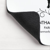 Tapis De Souris Ferme silhouette de vache (Coin)