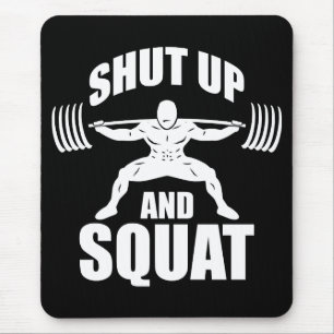 Tapis De Souris Fermer Et Squat - Motivation De L'Entraînement