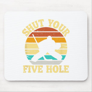 Tapis De Souris Fermez votre gardien de hockey sur glace amusant à