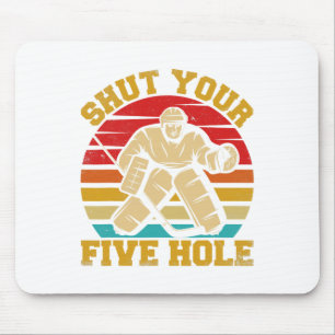 Tapis De Souris Fermez votre gardien de hockey sur glace amusant à