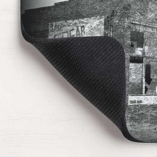 Tapis De Souris Fermiers abandonnés en noir et blanc (Coin)