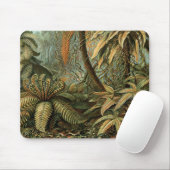 Tapis De Souris Ferns Palm Tree Antiquité Botanique Ferns Art (Avec souris)