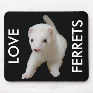 Tapis De Souris Ferret Bébé Blanc