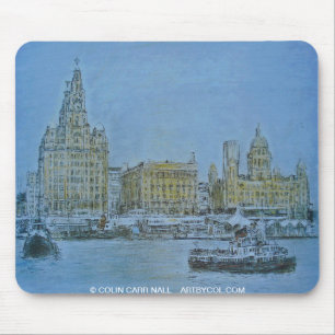 Tapis De Souris Ferry à travers le Mersey Mousepad Colin Carr-Nal
