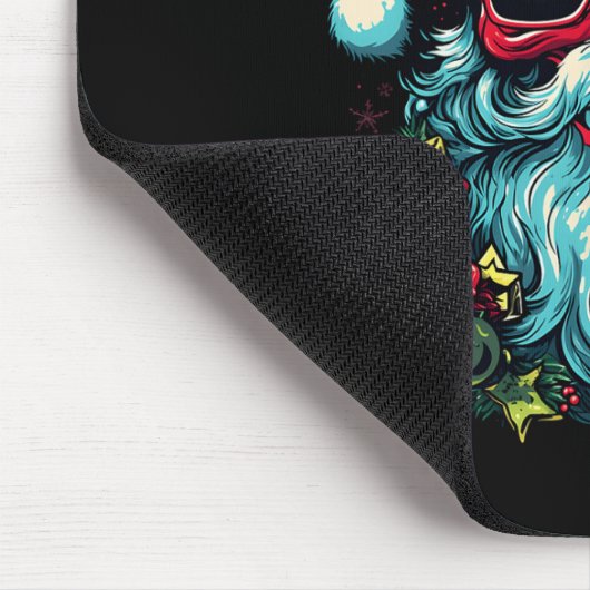 Tapis De Souris Festif Edge Edgy Crâne de Noël Design graphique (Coin)