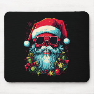 Tapis De Souris Festif Edge Edgy Crâne de Noël Design graphique