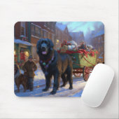 Tapis De Souris Festin de Noël à Terre-Neuve (Avec souris)