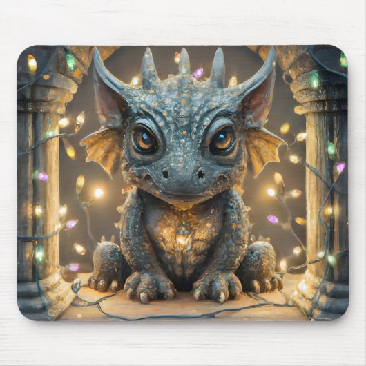 Tapis De Souris Festivals Lumières Chibi Gargoyle Dragon (Devant)