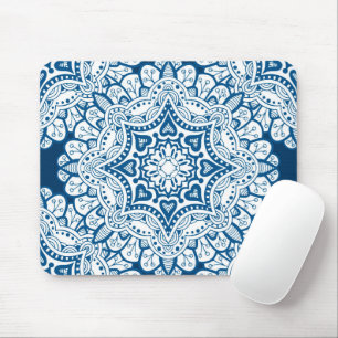 Tapis De Souris Festive Blue Mandala