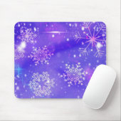 Tapis De Souris Festive Violet Fête Fête Fête de Noël (Avec souris)