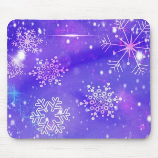 Tapis De Souris Festive Violet Fête Fête Fête de Noël (Devant)