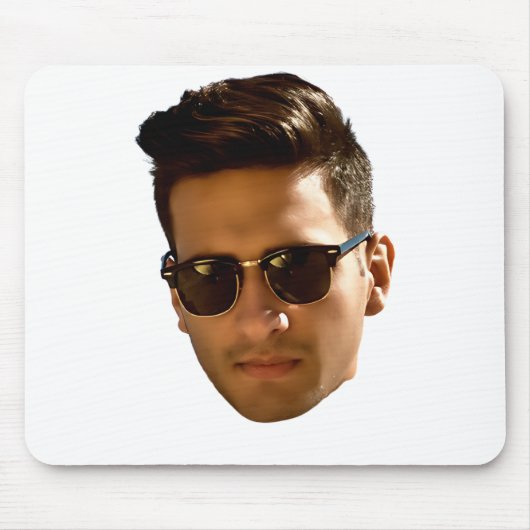 Tapis De Souris Fête Bachelorette Coupe-Visage Personnalisée Anniv (Devant)