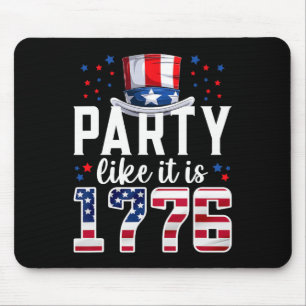 Tapis De Souris Fête comme si c'était 1776 4 juillet Indépendance 