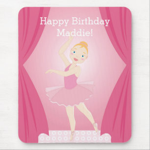 Tapis De Souris Fête d'anniversaire de Ballerina