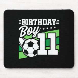 Tapis De Souris Fête d'anniversaire de football - Garçon de 11 ans