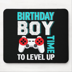 Tapis De Souris Fête d'anniversaire de garçon jeu vidéo