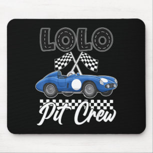 Tapis De Souris Fête d'anniversaire de voiture de course famille l