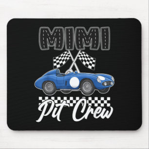 Tapis De Souris Fête d'anniversaire de voiture de course famille m