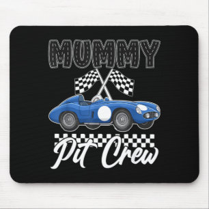 Tapis De Souris Fête d'anniversaire de voiture de course famille m