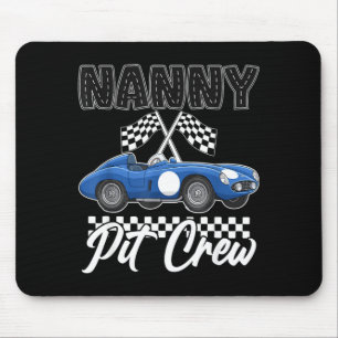 Tapis De Souris Fête d'anniversaire de voiture de course famille n