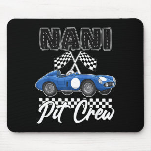 Tapis De Souris Fête d'anniversaire de voiture de course famille n