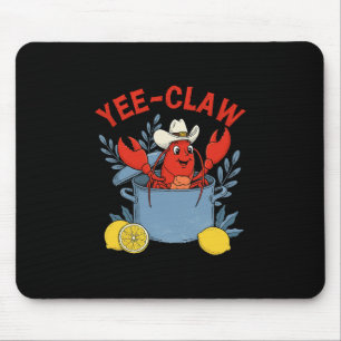 Tapis De Souris Fête de fruits de mer Yee-claw Western Cowboy écre