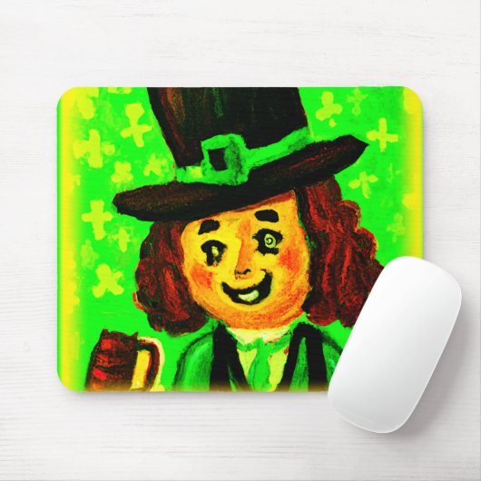 Tapis De Souris Fête de la Saint Patrick. Commandez dès maintenant (Avec souris)