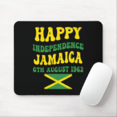 Tapis De Souris Fête de l'Indépendance Fier drapeau jamaïcain 6 ao (Avec souris)