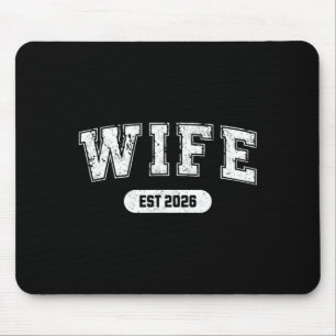 Tapis De Souris Fête de mariage de célibataire femme et mari est 2