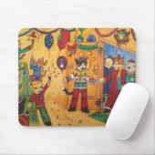 Tapis De Souris Fête de Noël (Avec souris)