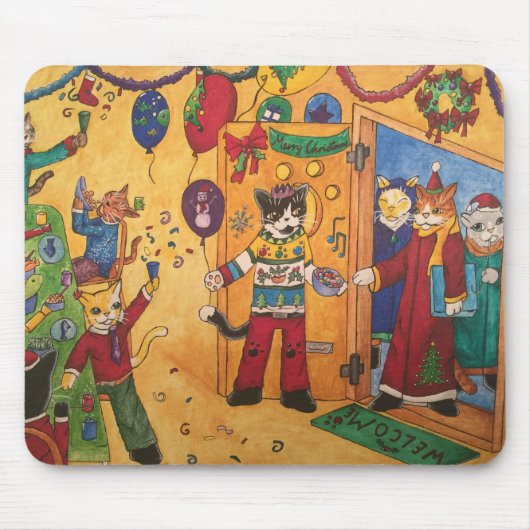 Tapis De Souris Fête de Noël (Devant)