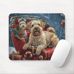 Tapis De Souris Fête de Noël des chiens errants
