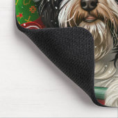 Tapis De Souris Fête de Noël du chien tibétain Terrier (Coin)