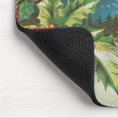 Tapis De Souris fête de noël neige sainte hiver (Coin)