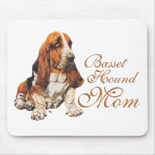 Tapis De Souris Fête des Mères Basset Hound