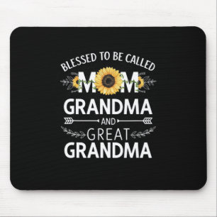 Tapis De Souris Fête des mères bénie d'être appelée maman grand-mè