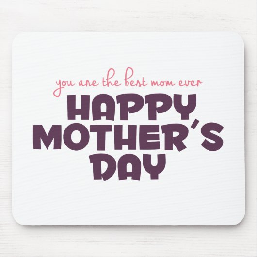 Tapis De Souris Fête des mères de la meilleure mère | Mousepad (Devant)