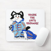 Tapis De Souris Fête des mères Pajamas de chat Fun Kitty MOUSEpad (Avec souris)