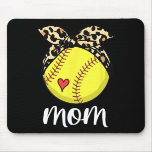 Tapis De Souris Fête des Mères Softball Maman Softball Mère Fête d