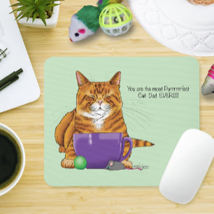 Tapis De Souris Fête des pères Best Cat Papa