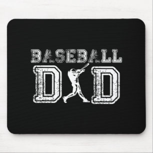 Tapis De Souris Fête des pères De Baseball Papa Fun Cadeau Pour Pa