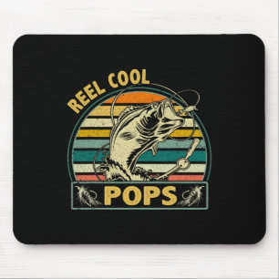 Tapis De Souris Fête des pères De Pêche Pour L'Arg De Cool vintage