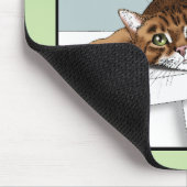 Tapis De Souris Fête des pères Orange Tabby Chat (Coin)