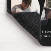 Tapis De Souris Fête des pères personnalisée Collage photo meilleu (Coin)