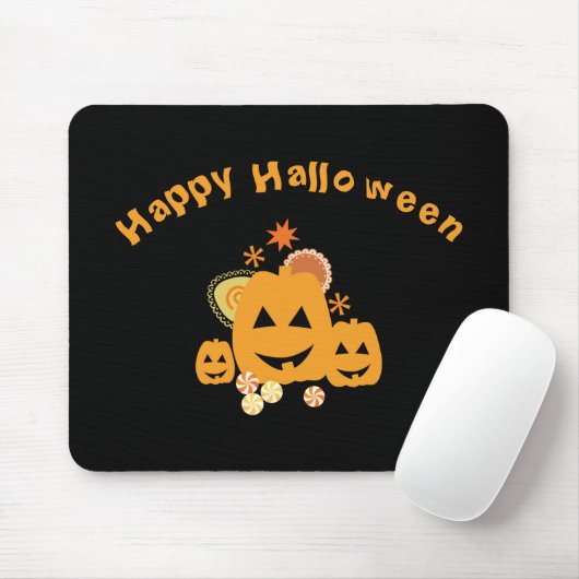 Tapis De Souris Fête d'Halloween (Avec souris)